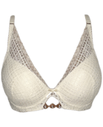 Kūno spalvos liemenėlė su papuošimu C dydžio