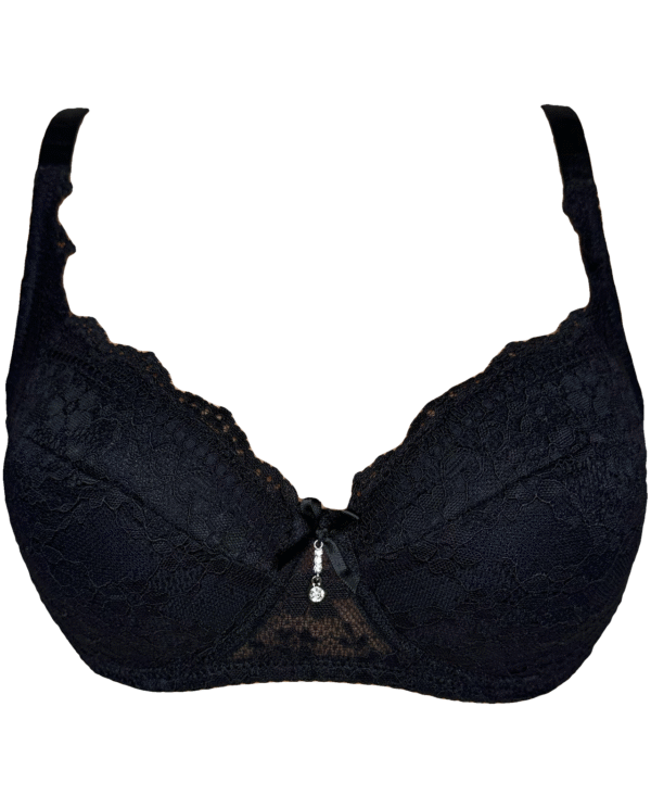 Plono pakietinimo juodos spalvos liemenėlė C dydžio