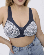 Liemenėlė be lankelių E dydžio tamsiai mėlynos spalvos