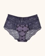 Tamsiai violetinės kelnaitės su nėriniais XL-4XL